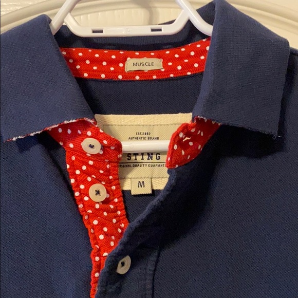 STING short sleeve polo shirt (M) - Picture 3 of 4